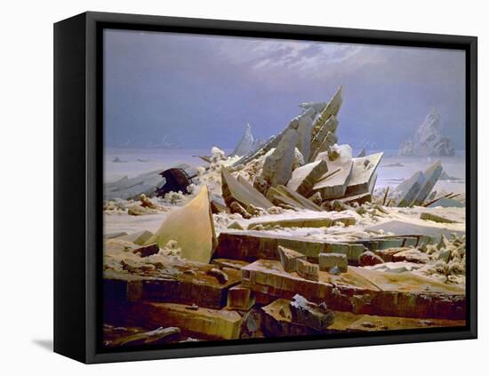 The Sea of Ice, C. 1823-1824-Caspar David Friedrich-Framed Stretched Canvas