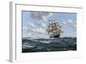 The Sea's Highway - The Australian Clipper Beltana-Montague Dawson-Framed Premium Giclee Print