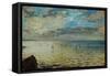 The Sea Seen from Dieppe, Ca-Eugene Delacroix-Framed Stretched Canvas