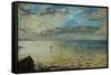 The Sea Seen from Dieppe, Ca-Eugene Delacroix-Framed Stretched Canvas