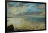 The Sea Seen from Dieppe, Ca-Eugene Delacroix-Framed Giclee Print