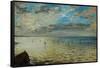 The Sea Seen from Dieppe, Ca-Eugene Delacroix-Framed Stretched Canvas