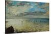 The Sea Seen from Dieppe, Ca-Eugene Delacroix-Stretched Canvas