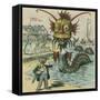 The Sea-Serpent Season Upon Us Again-Frederick Burr Opper-Framed Stretched Canvas