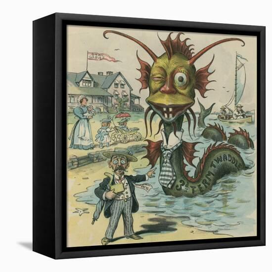 The Sea-Serpent Season Upon Us Again-Frederick Burr Opper-Framed Stretched Canvas