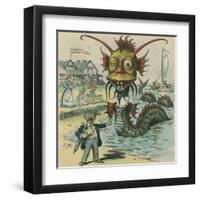 The Sea-Serpent Season Upon Us Again-Frederick Burr Opper-Framed Art Print