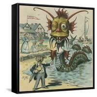 The Sea-Serpent Season Upon Us Again-Frederick Burr Opper-Framed Stretched Canvas