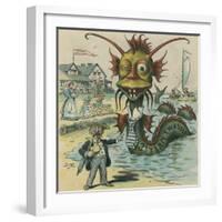 The Sea-Serpent Season Upon Us Again-Frederick Burr Opper-Framed Art Print