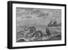 The "Sea-Serpent" Seen at Gloucester Bay Boston Massachusetts on Several Occasions-N. T. Gibson-Framed Art Print
