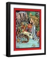 The Sea Witch's Deal-Ivan Bilibin-Framed Art Print