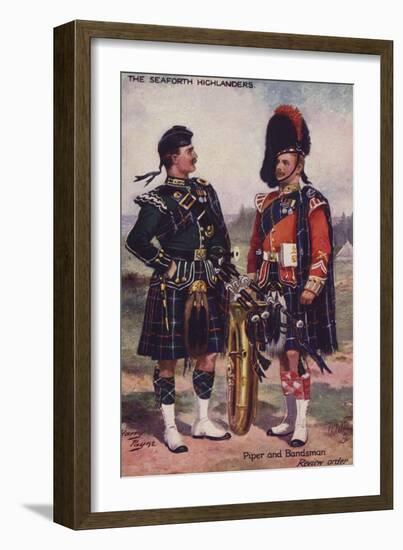 The Seaforth Highlanders-Henry Payne-Framed Giclee Print