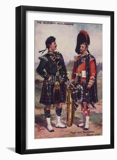 The Seaforth Highlanders-Henry Payne-Framed Giclee Print