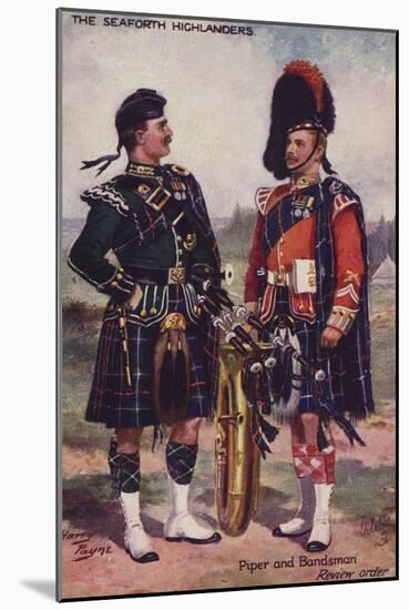 The Seaforth Highlanders-Henry Payne-Mounted Giclee Print