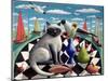 The Seagull and the Cat-PJ Crook-Mounted Giclee Print
