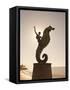 The Seahorse Sculpture on the Malecon, Puerto Vallarta, Jalisco, Mexico, North America-Michael DeFreitas-Framed Stretched Canvas