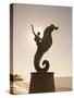 The Seahorse Sculpture on the Malecon, Puerto Vallarta, Jalisco, Mexico, North America-Michael DeFreitas-Stretched Canvas