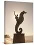 The Seahorse Sculpture on the Malecon, Puerto Vallarta, Jalisco, Mexico, North America-Michael DeFreitas-Stretched Canvas