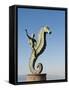 The Seahorse Sculpture on the Malecon, Puerto Vallarta, Jalisco, Mexico, North America-Michael DeFreitas-Framed Stretched Canvas