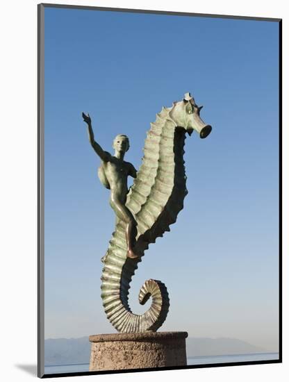 The Seahorse Sculpture on the Malecon, Puerto Vallarta, Jalisco, Mexico, North America-Michael DeFreitas-Mounted Photographic Print