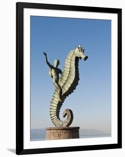 The Seahorse Sculpture on the Malecon, Puerto Vallarta, Jalisco, Mexico, North America-Michael DeFreitas-Framed Photographic Print