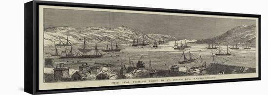 The Seal Fishing Fleet in St John's Bay, Newfoundland-null-Framed Stretched Canvas