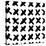 The Seamless Black and White Pattern with Crosses. the Creative Monochrome Hand Drawn Background Fo-wildfloweret-Stretched Canvas