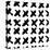 The Seamless Black and White Pattern with Crosses. the Creative Monochrome Hand Drawn Background Fo-wildfloweret-Stretched Canvas