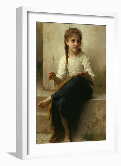 The Seamstress, 1898-William-Adolphe Bouguereau-Framed Giclee Print