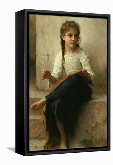 The Seamstress, 1898-William-Adolphe Bouguereau-Framed Stretched Canvas