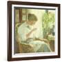 The Seamstress, 1914-Knud Larsen-Framed Giclee Print