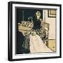 The Seamstress, C1900-Emil Orlik-Framed Giclee Print