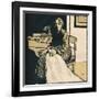 The Seamstress, C1900-Emil Orlik-Framed Giclee Print