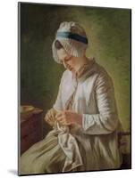 The Seamstress Or, Young Woman Working-Francoise Duparc-Mounted Giclee Print