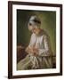 The Seamstress Or, Young Woman Working-Francoise Duparc-Framed Giclee Print