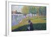 The Seamstress, Study for 'A Sunday Afternoon on the Island of La Grande Jatte', 1886-Georges Seurat-Framed Giclee Print