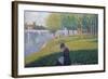 The Seamstress, Study for 'A Sunday Afternoon on the Island of La Grande Jatte', 1886-Georges Seurat-Framed Giclee Print