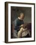 The Seamstress-Jean-François Millet-Framed Giclee Print