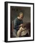 The Seamstress-Jean-François Millet-Framed Giclee Print