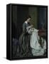 The Seamstress-Charles Baugniet-Framed Stretched Canvas