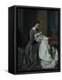 The Seamstress-Charles Baugniet-Framed Stretched Canvas