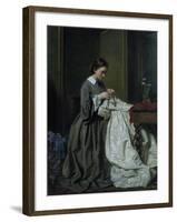 The Seamstress-Charles Baugniet-Framed Giclee Print