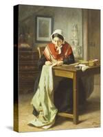 The Seamstress-Jules Trayer-Stretched Canvas