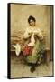The Seamstress-Eugen Blaas-Framed Stretched Canvas