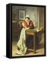 The Seamstress-Jules Trayer-Framed Stretched Canvas