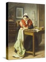 The Seamstress-Jules Trayer-Stretched Canvas