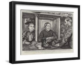 The Seamy Side of Life, Behind a Pawnbroker's Counter-Charles Paul Renouard-Framed Giclee Print