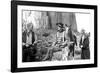 The Searchers, from Left: Harry Carey Jr., John Wayne, Hank Worden, 1956-null-Framed Photo