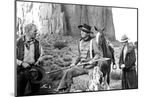 The Searchers, from Left: Harry Carey Jr., John Wayne, Hank Worden, 1956-null-Mounted Premium Photographic Print