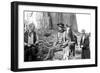 The Searchers, from Left: Harry Carey Jr., John Wayne, Hank Worden, 1956-null-Framed Photo