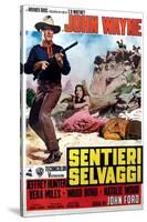 The Searchers, Italian Movie Poster, 1956-null-Stretched Canvas